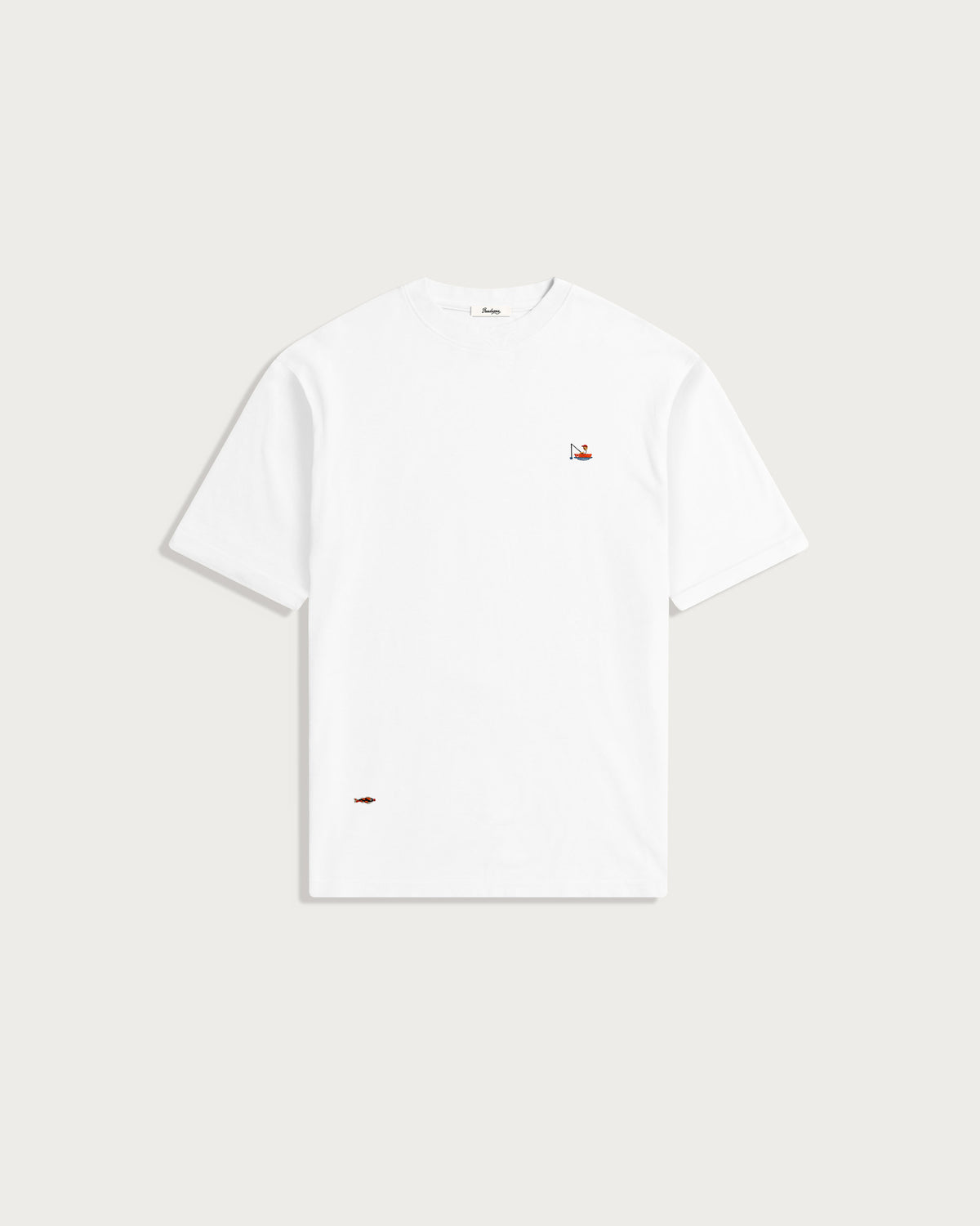 Iki Pique T-Shirt White Fisherman-2
