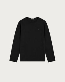 long sleeve jersey t-shirt black smiley