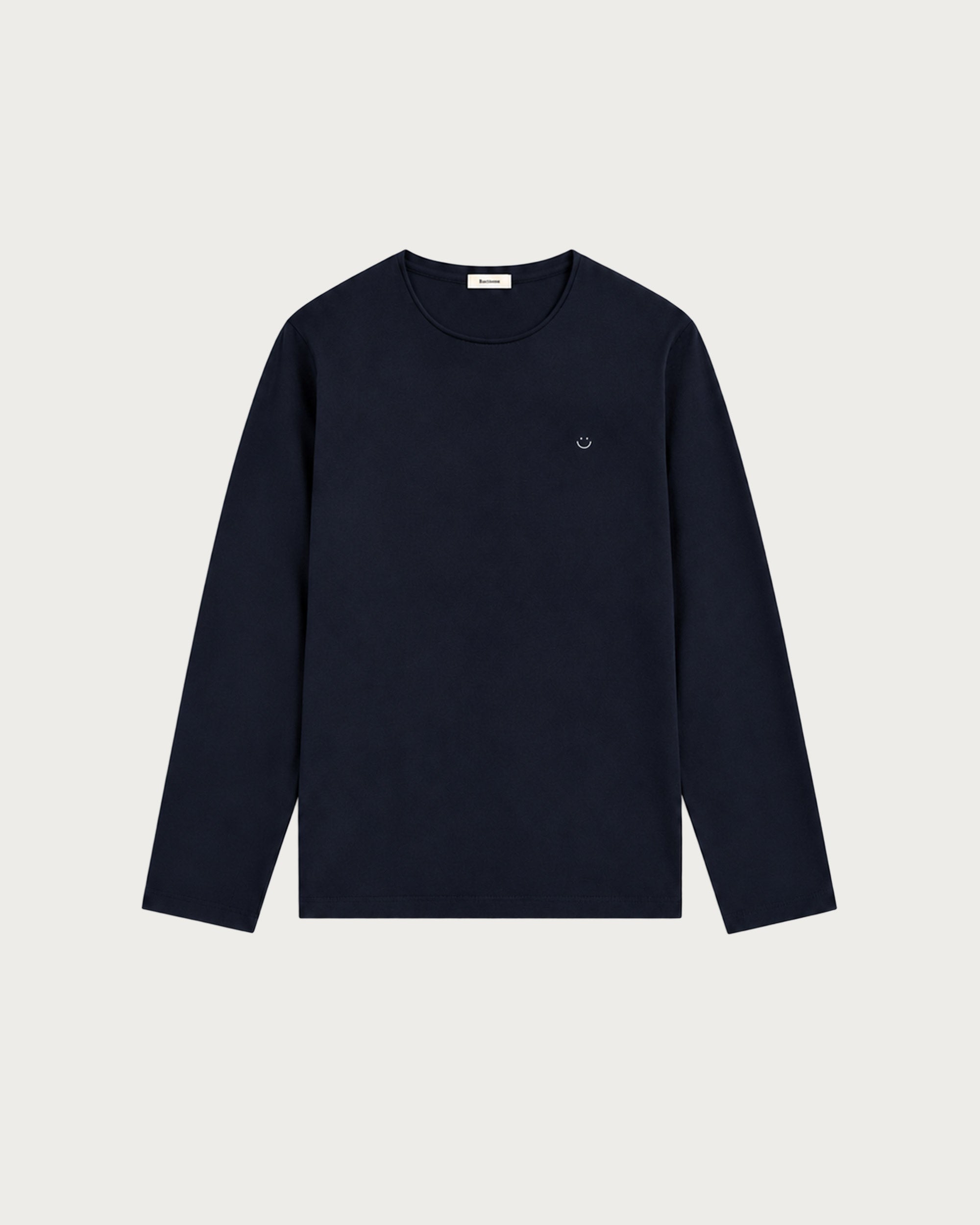 long sleeve jersey t-shirt navy smiley-1