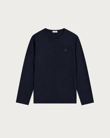 long sleeve jersey t-shirt navy smiley