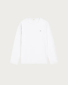 long sleeve jersey t-shirt white smiley