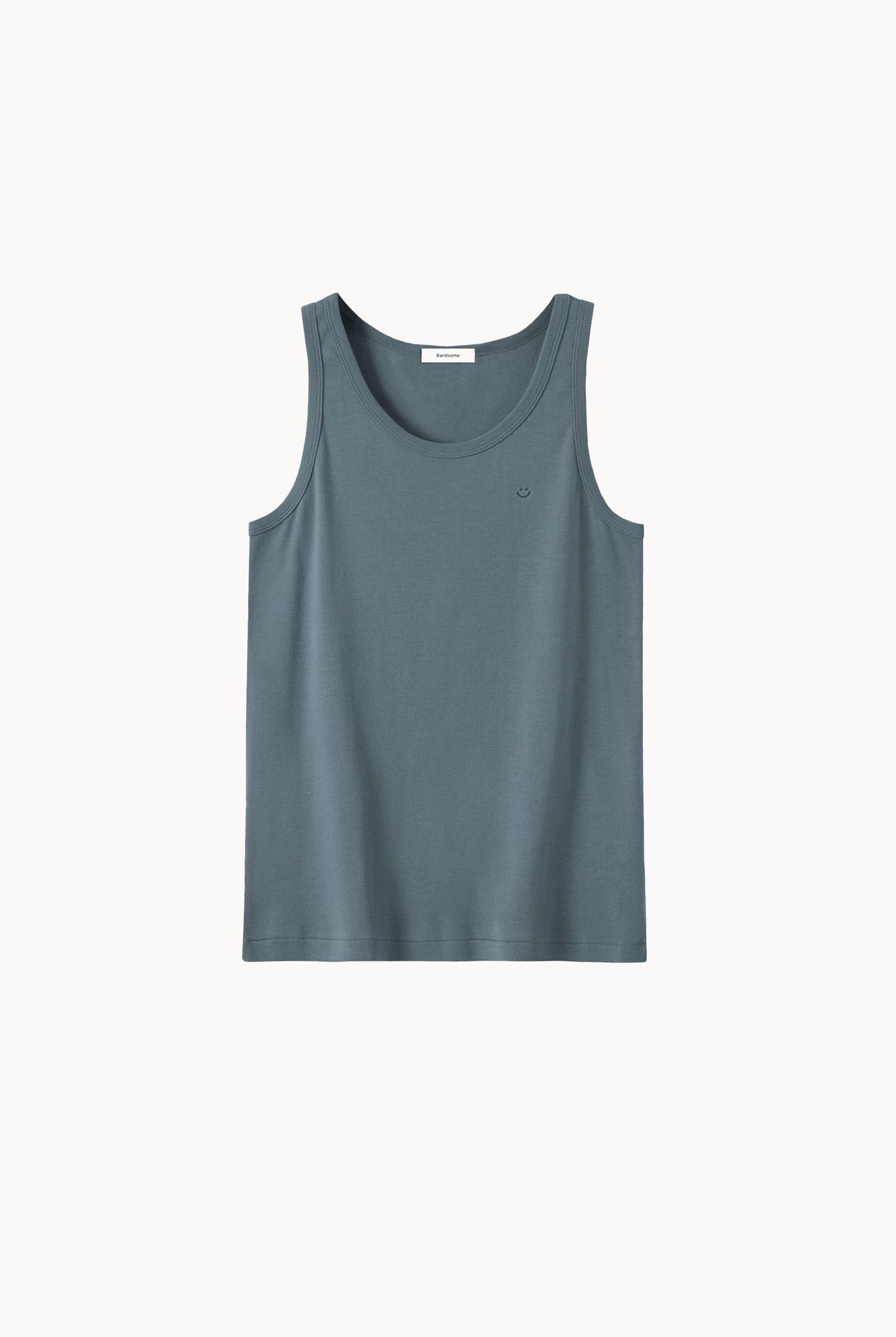 ribbed singlet charcoal blue