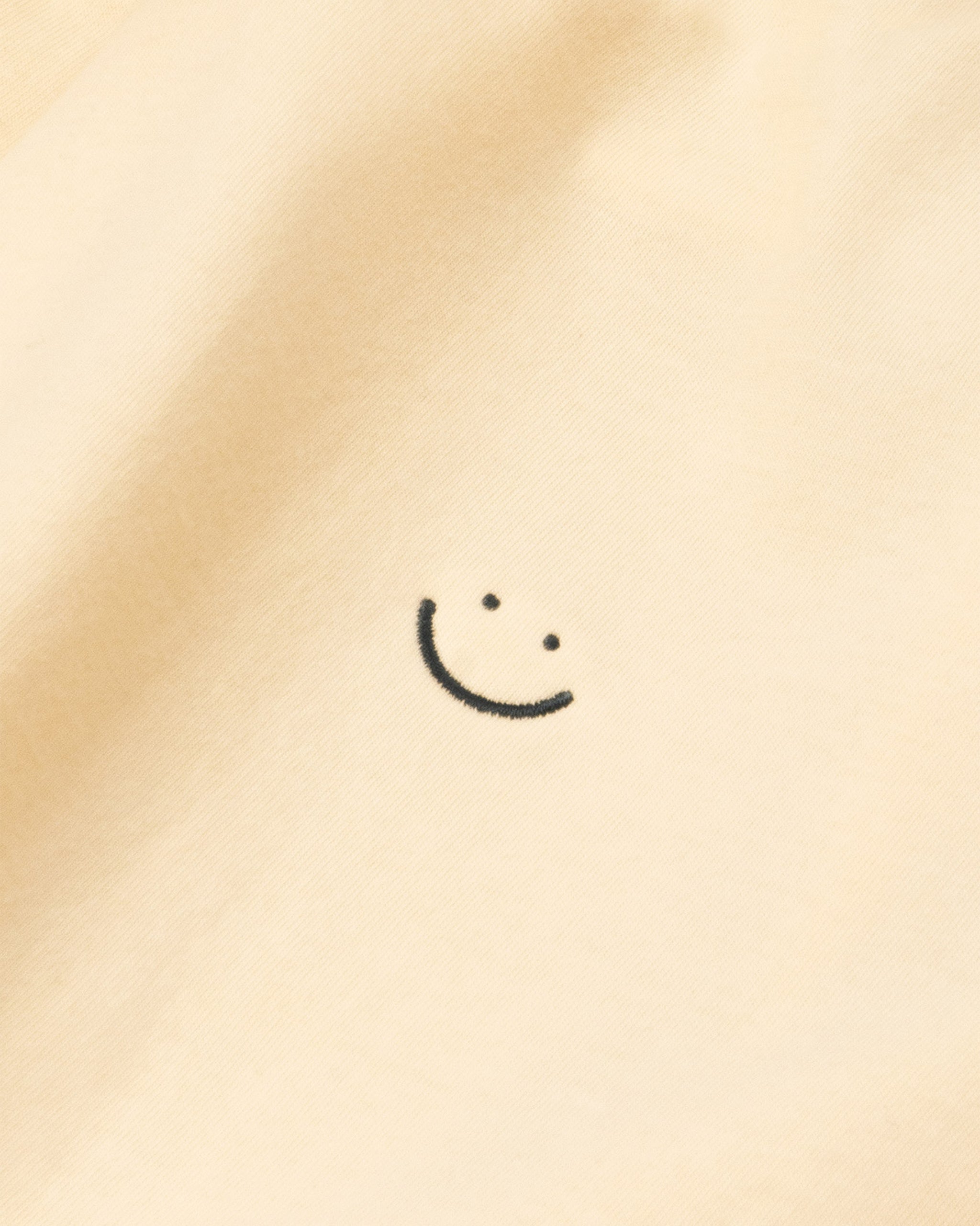 Bandsome original raw t-shirt in sandstone smiley - Australian made organic cotton top