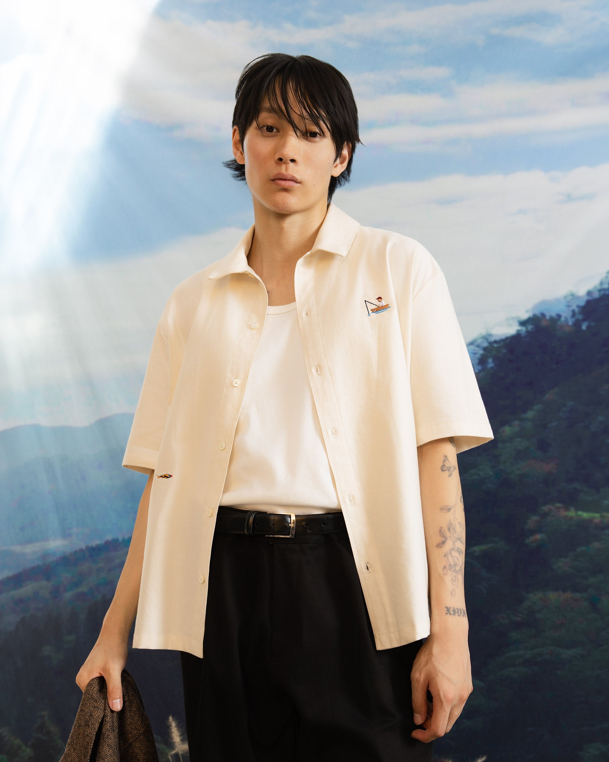 Iki SS Shirt Natural Fisherman