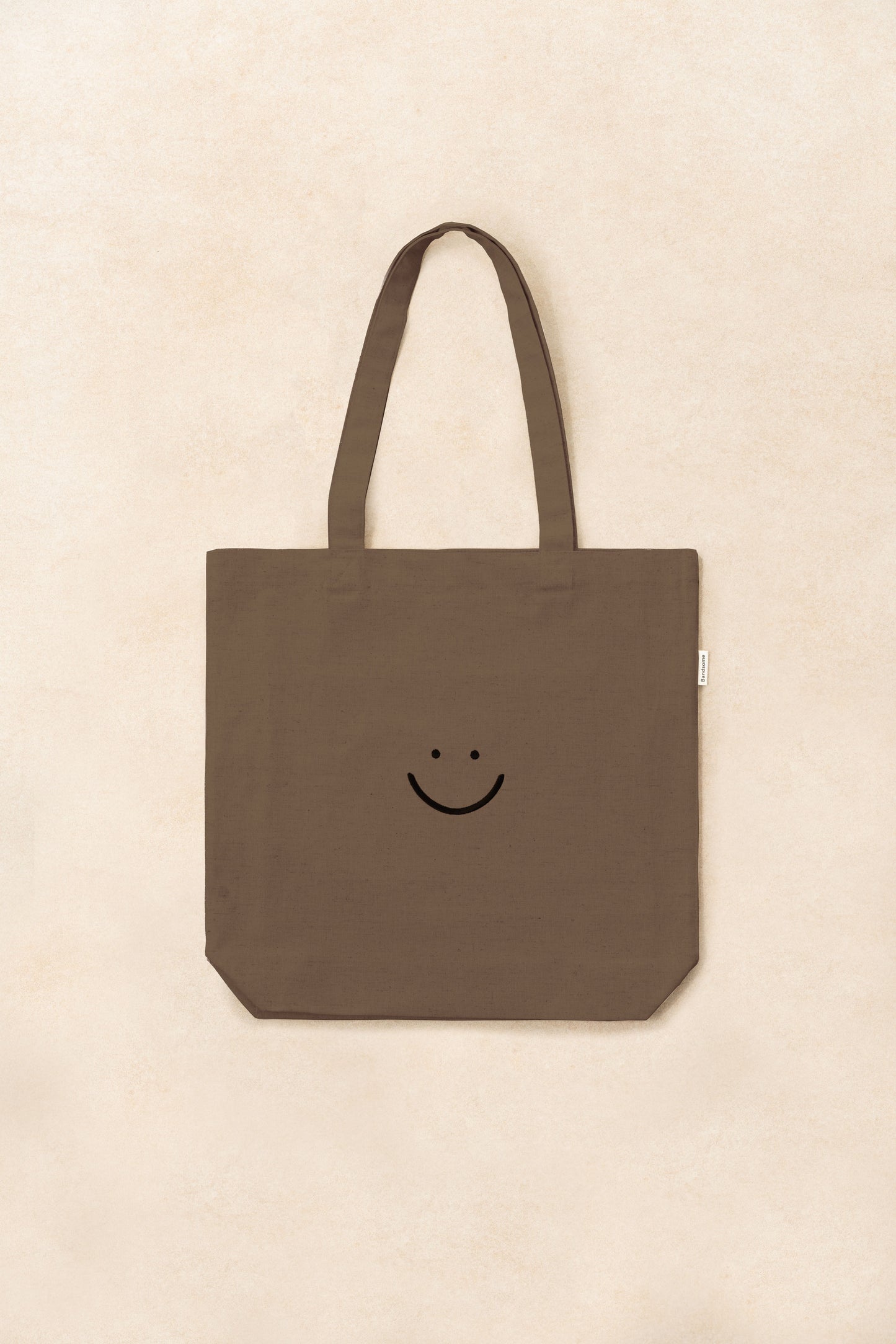 Linen Pocket Tote Bag Umber