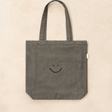 Denim Pocket Tote Bag Black