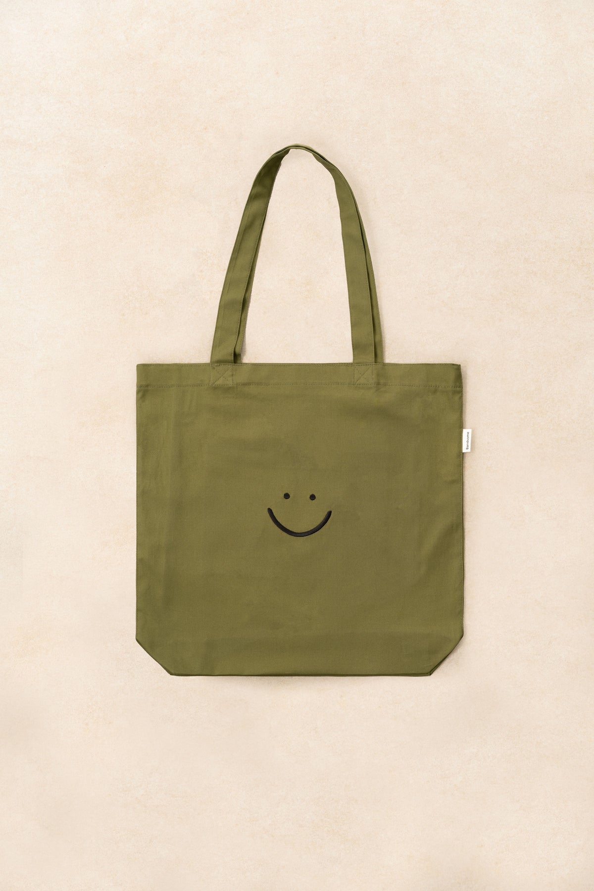 Bandsome Oxford Pocket Tote in Bag Olive - Australian made cotton tote bag