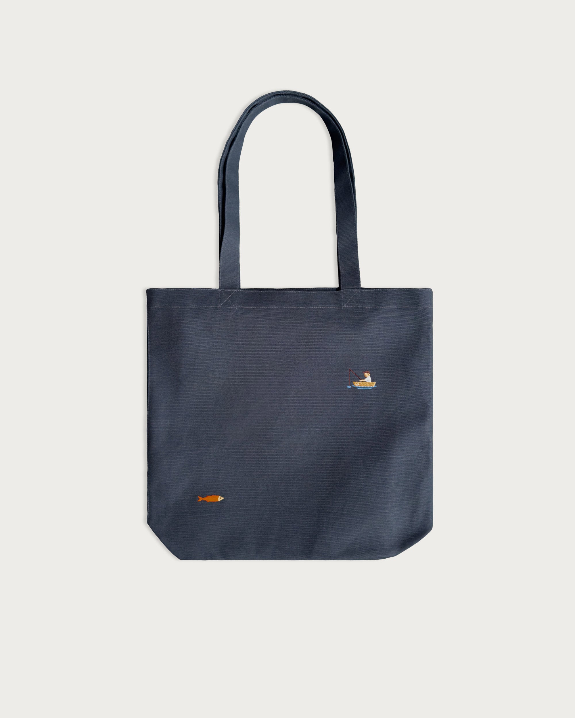Tote Bag Fisherman Slate Heavy Canvas