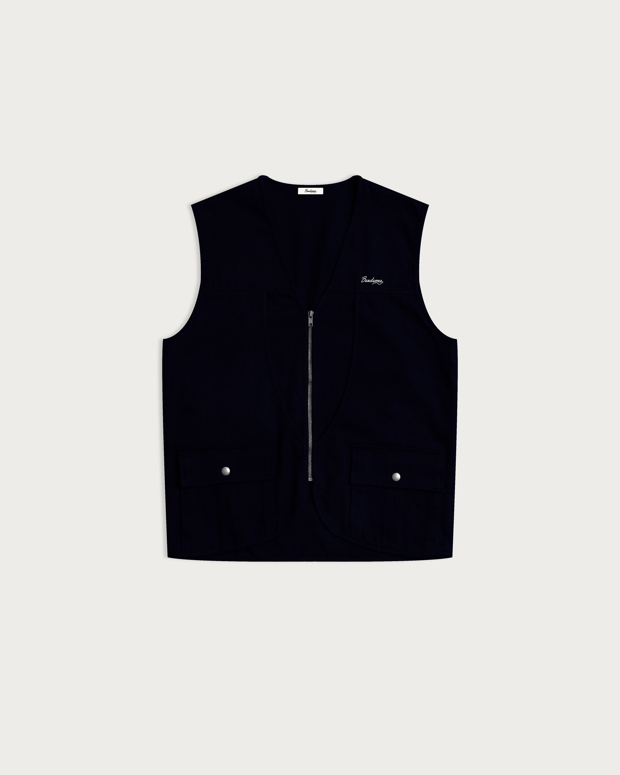 Iki Denim Vest Black