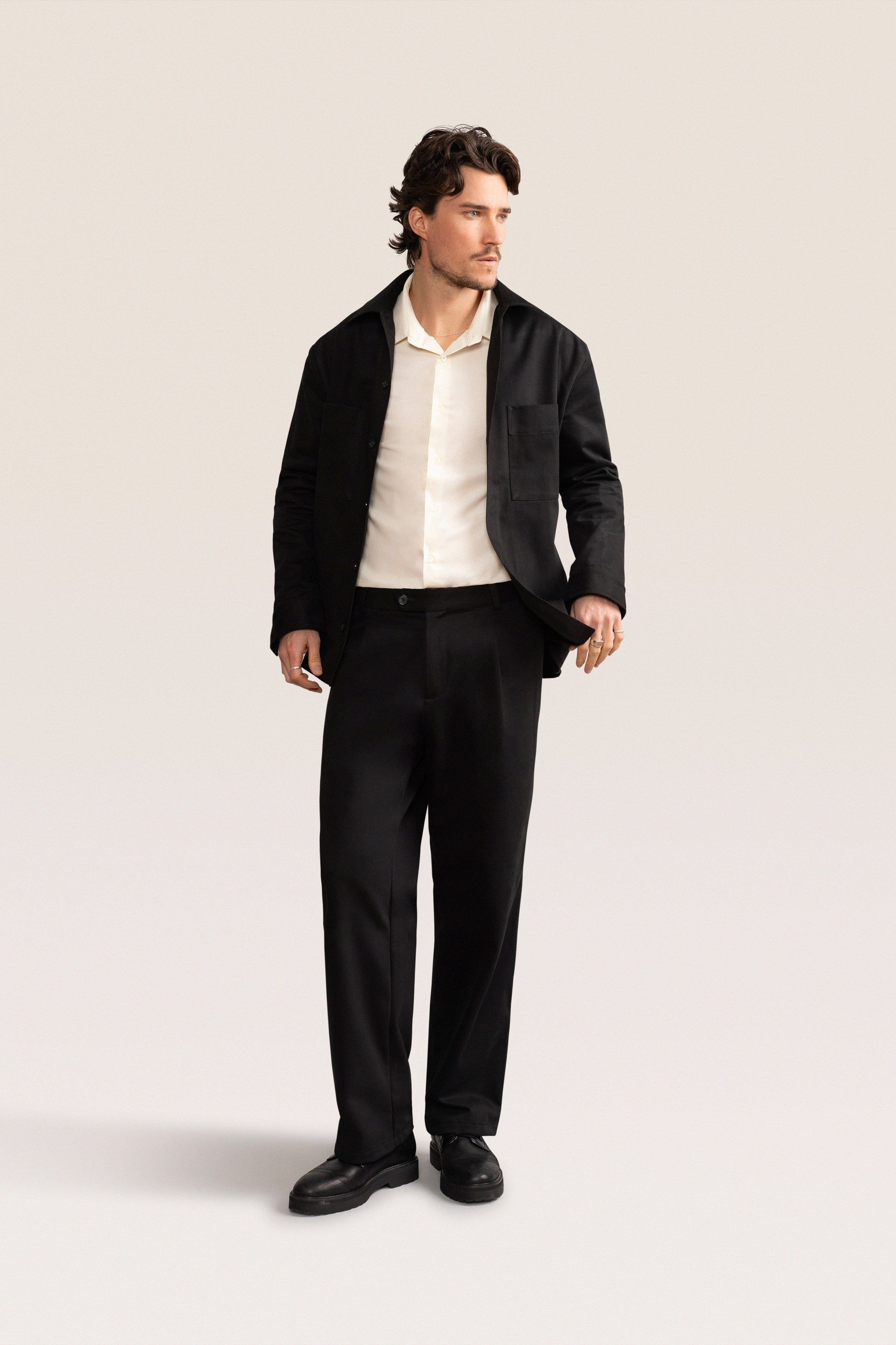 Bandsome Work Shirt in Natural Australian made organic cotton shirt