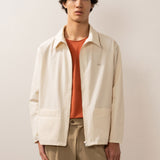 Long Sleeve Zip Shirt Natural