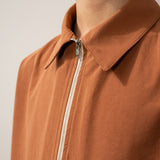 Short Sleeve Zip Shirt Paprika