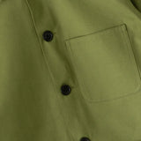 橄榄色帆布夹克