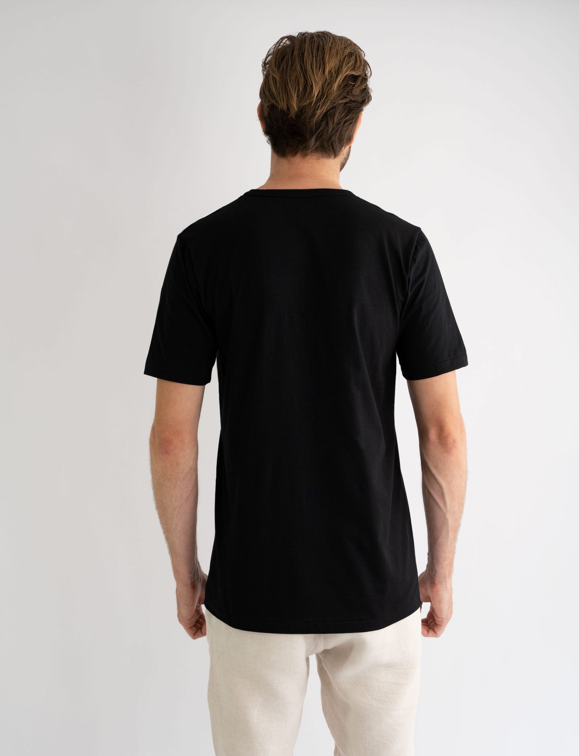 t-shirt organic cotton australian made black