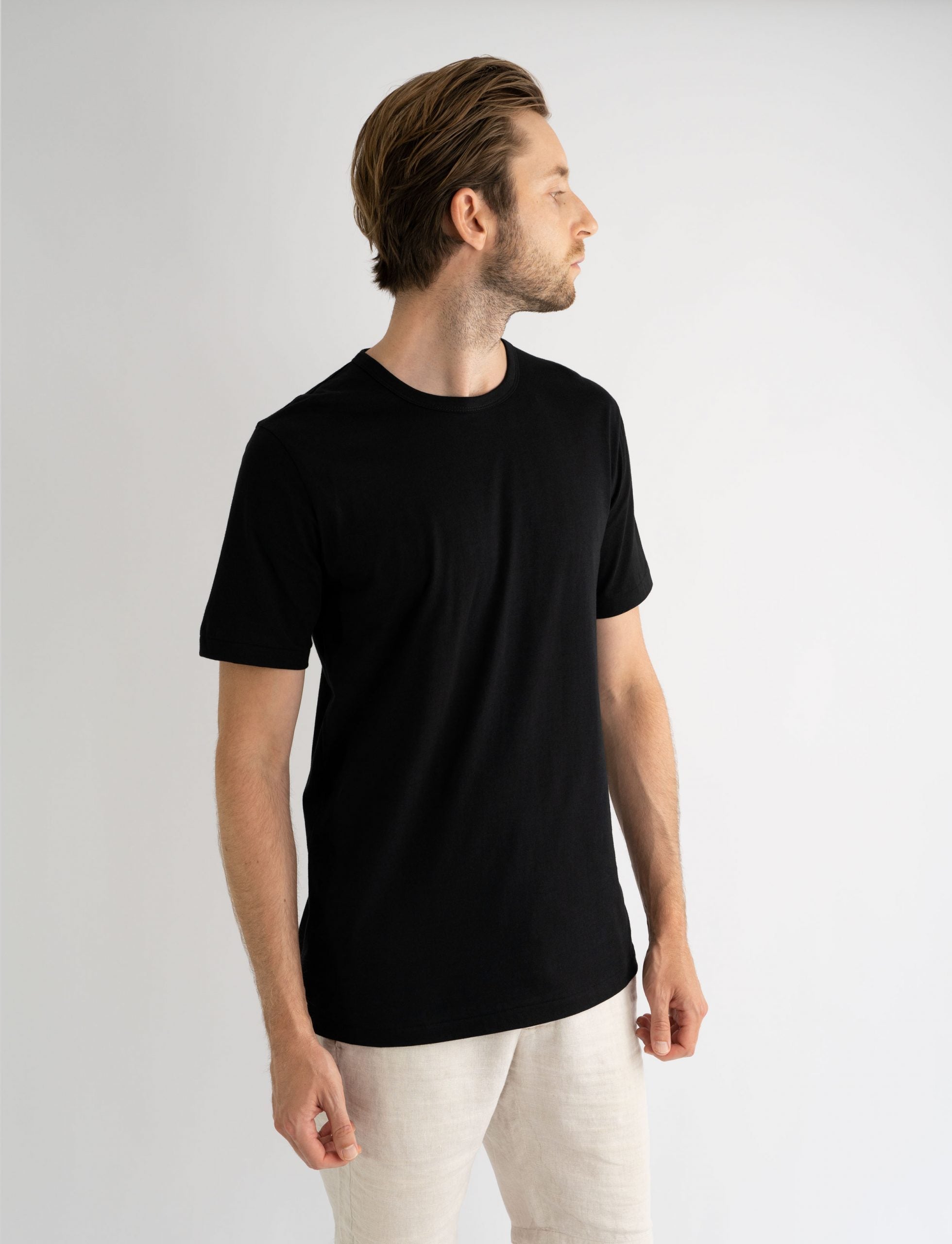 t-shirt organic cotton australian made black