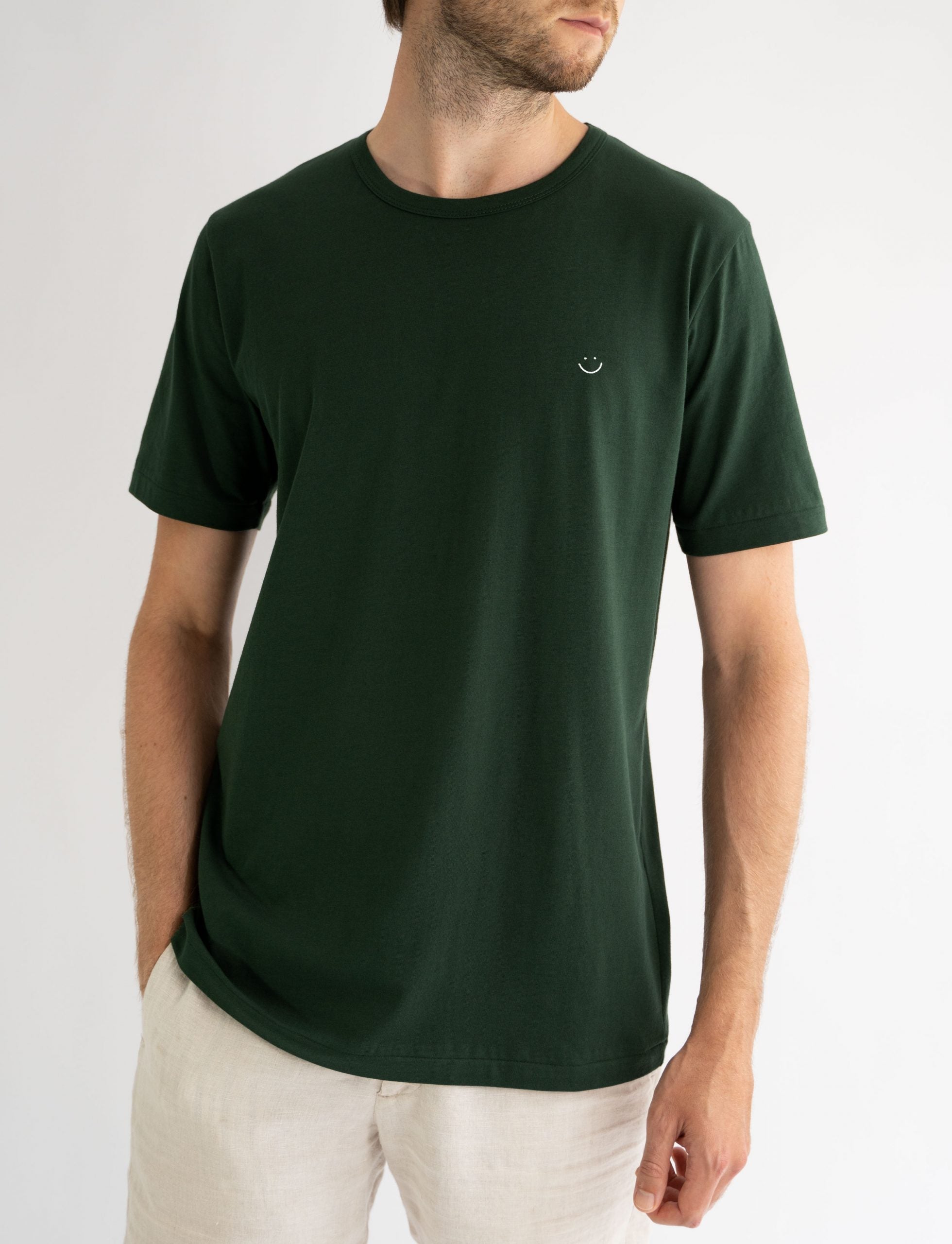 t-shirt organic cotton australian made forest green