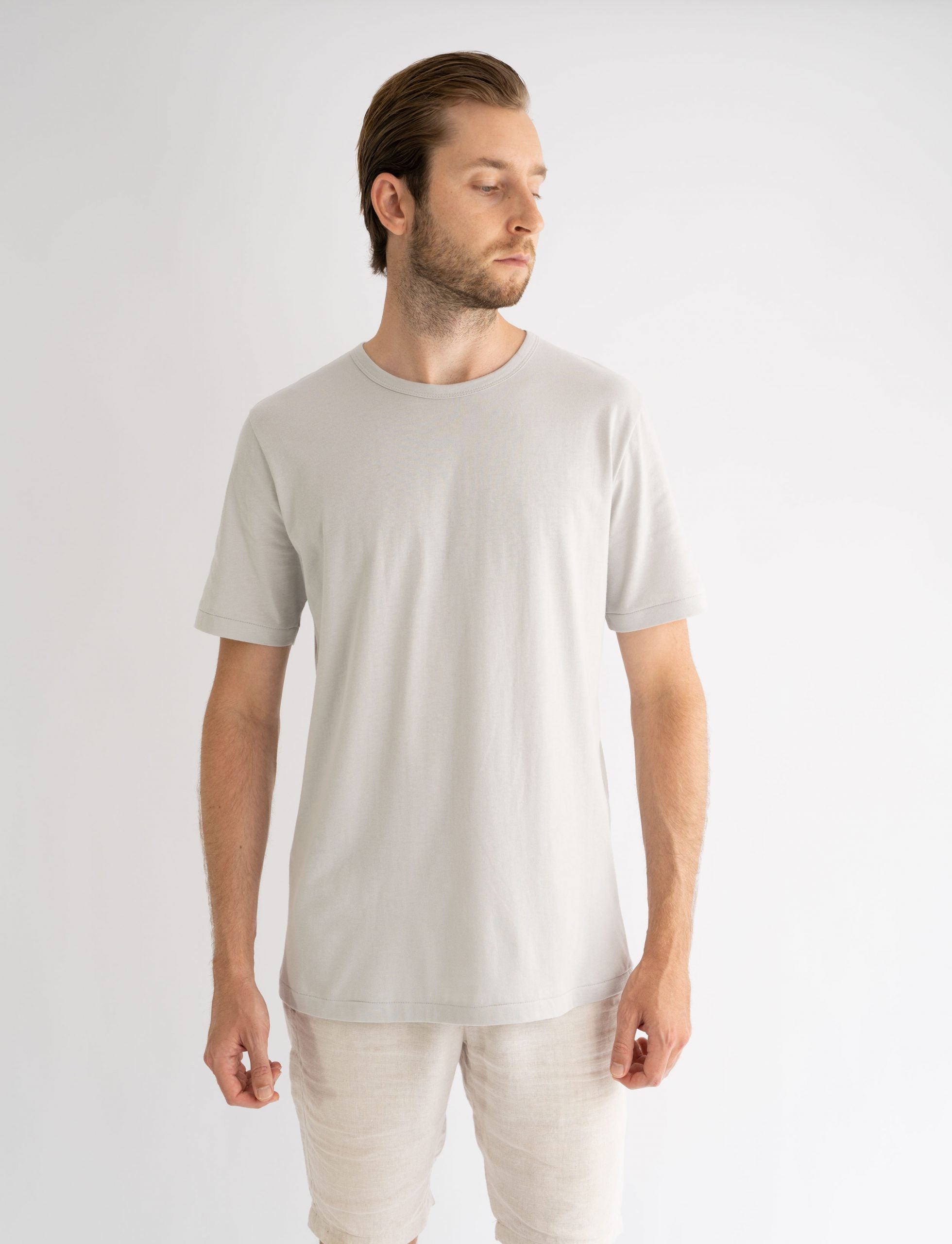 t-shirt organic cotton australian made light grey