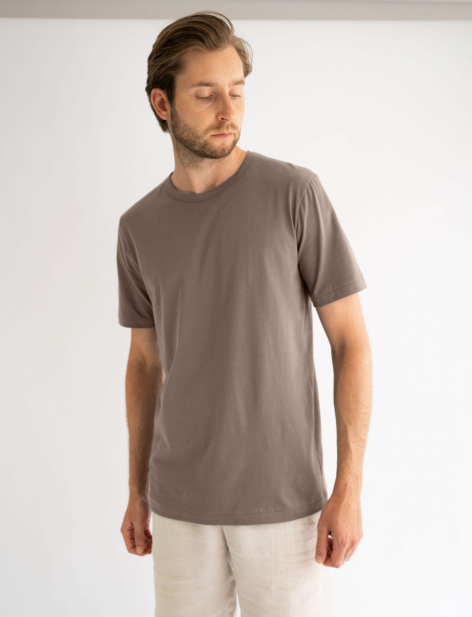 t-shirt organic cotton australian made umber