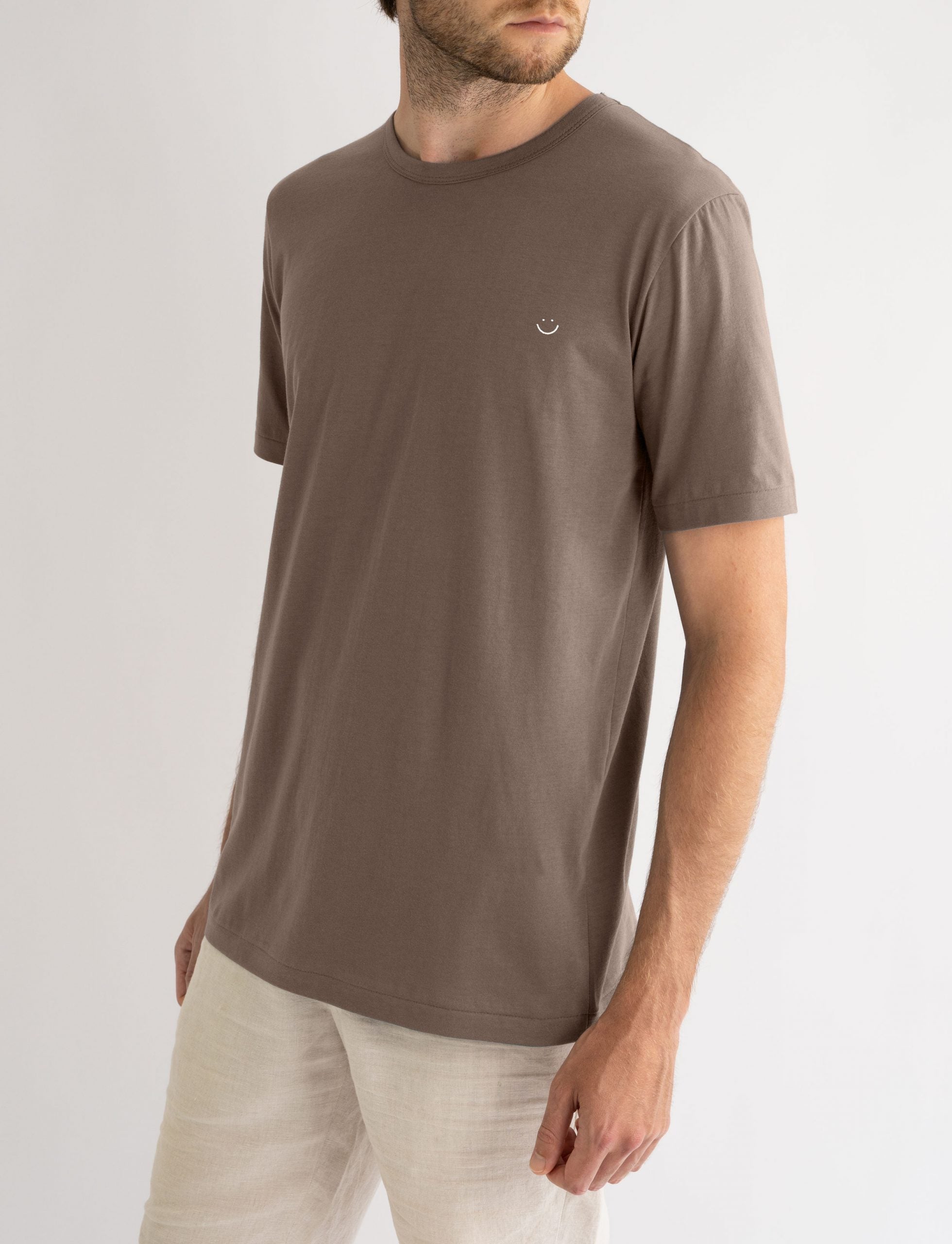 t-shirt organic cotton australian made umber