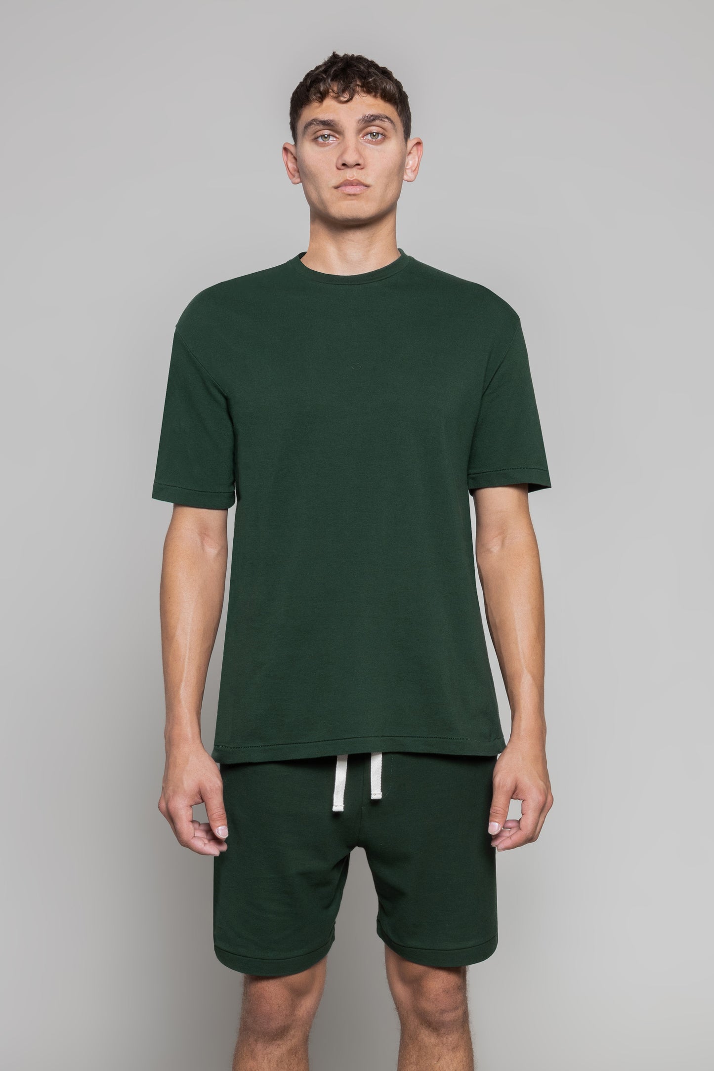 Pique T-Shirt Forest Green Smiley